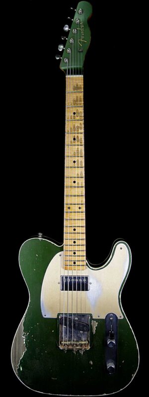 Fender Masterbuilt Dale Wilson Custom Shop 1960 Telecaster Relic Flame Maple Fingerboard Aged Cadillac Green