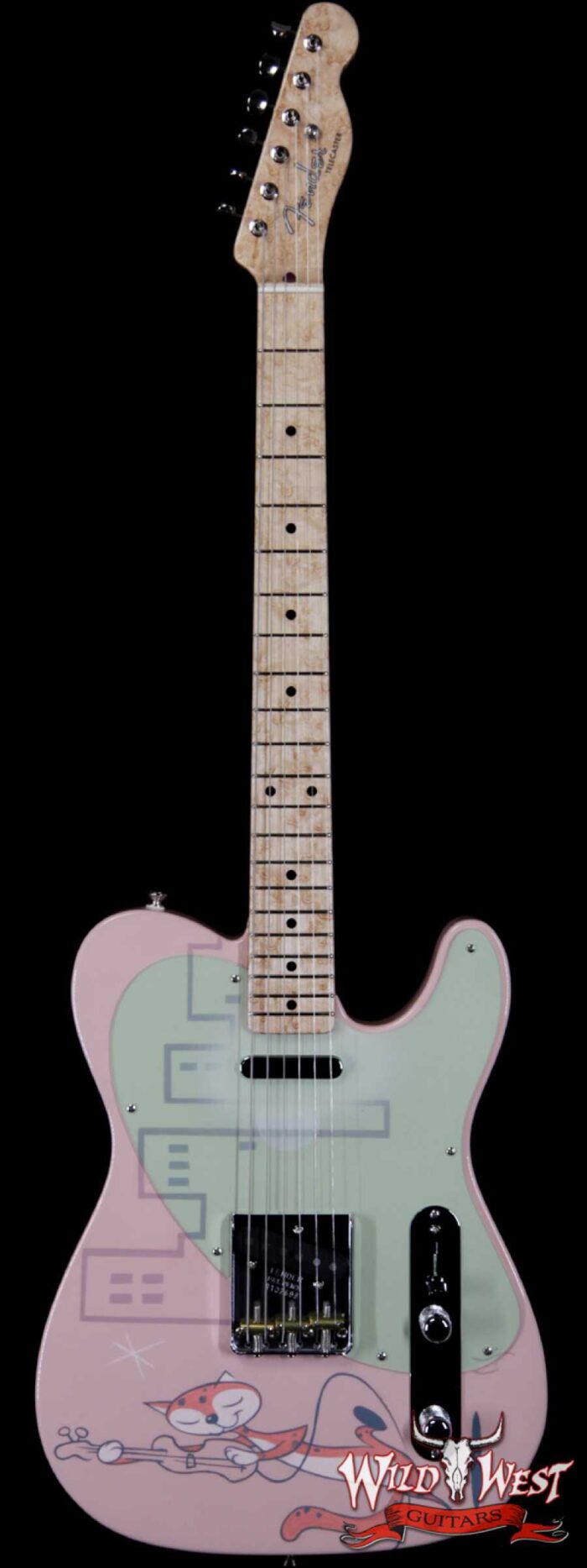 2020 NAMM Fender Custom Shop Dale Wilson Masterbuilt 50’s Pink Special Telecaster NOS Artwork by Chris Schnabel One of Kind - Image 1