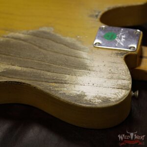 Fender Custom Shop 2019 NAMM #403 Dale Wilson Masterbuilt 1952 Telecaster Heavy Relic Flame Maple Neck Smoked Blonde Butterscotch - Image 18