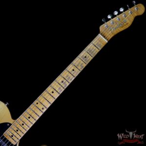 Fender Custom Shop 2019 NAMM #403 Dale Wilson Masterbuilt 1952 Telecaster Heavy Relic Flame Maple Neck Smoked Blonde Butterscotch - Image 8