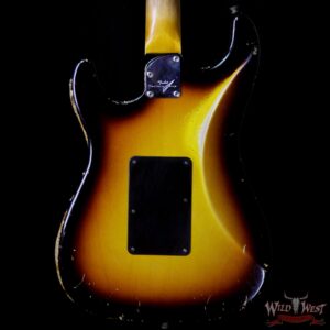 Fender Custom Shop John Cruz Masterbuilt 1965 Stratocaster HSS Floyd Rose Relic 3 Tone Sunburst - Image 6