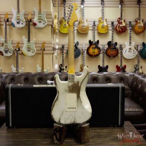 Fender Custom Shop Jason Smith Masterbuilt 1969 Stratocaster Heavy Relic Reverse Head Rosewood Board Olympic White - Image 16