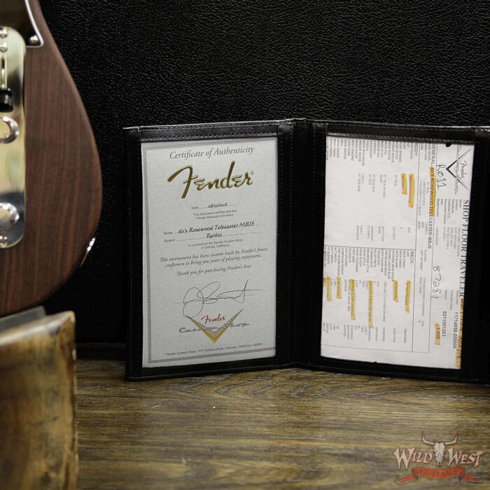 Fender Custom Shop Jason Smith Masterbuilt All Rosewood 60’s Telecaster Natural - Image 8