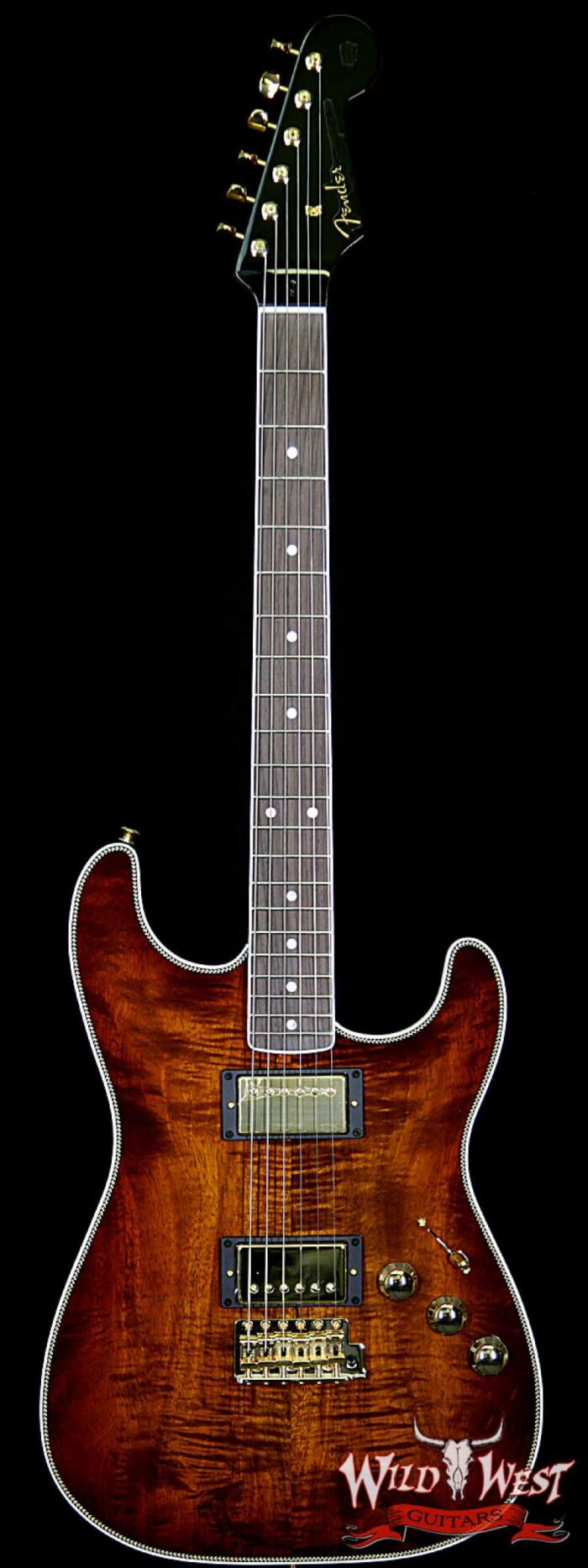 Fender Custom Shop 2018 NAMM #2005 Apprentice Built Roasted Ash Stratocaster NOS Koa Top Flame Maple Neck by Carlos Lopez - Image 1