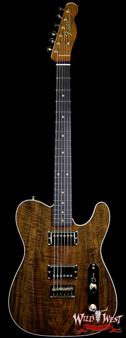 Fender Custom Shop Masterbuilt Paul Waller Artisan Claro Walnut Telecaster HH Birdseye Maple Neck African Blackwood Board