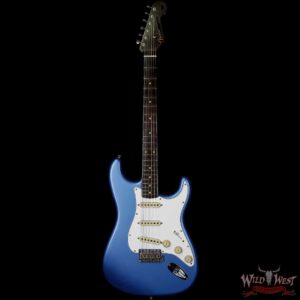 Fender Custom Shop Masterbuilt Yuriy Shishkov 1959 Stratocaster Journeyman Relic Brazilian Rosewood Neck Lake Placid Blue - Image 4