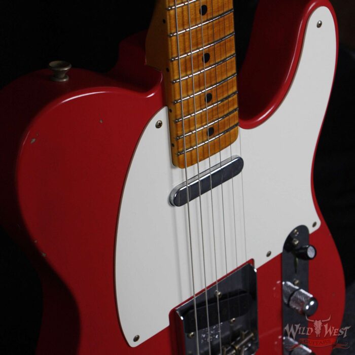Fender Custom Shop Masterbuilt Yuriy Shishkov 1950`s Telecaster Journeyman Relic Fiesta Red - Image 5