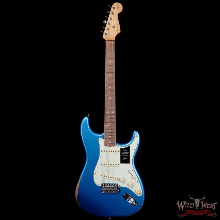 Fender Vintera Road Worn ‘60s Stratocaster Pau Ferro Fingerboard Lake Placid Blue 7.20 LBS - Image 3