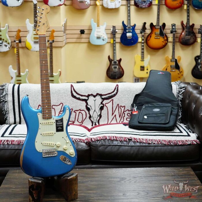 Fender Vintera Road Worn ‘60s Stratocaster Pau Ferro Fingerboard Lake Placid Blue 7.20 LBS - Image 5