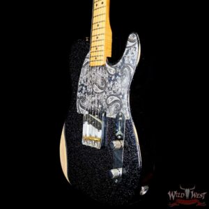 Fender Brad Paisley Esquire Road Worn Black Sparkle 6.15 LBS - Image 2