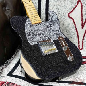 Fender Brad Paisley Esquire Road Worn Black Sparkle 6.15 LBS - Image 6