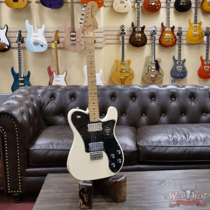 Fender Vintera Road Worn ‘70s Telecaster Deluxe Maple Fingerboard Olympic White - Image 5