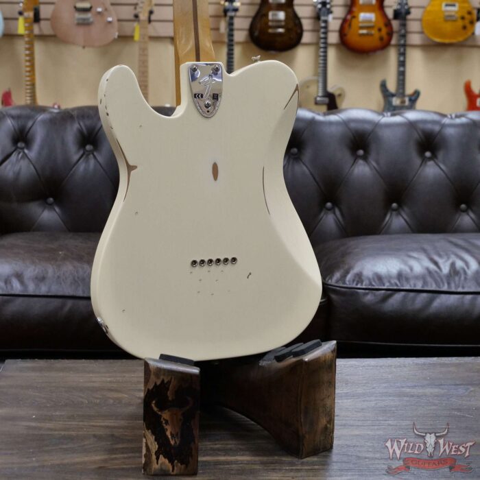 Fender Vintera Road Worn ‘70s Telecaster Deluxe Maple Fingerboard Olympic White - Image 10