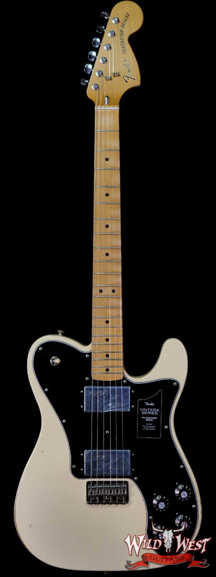 Fender Vintera Road Worn ‘70s Telecaster Deluxe Maple Fingerboard Olympic White - Image 1