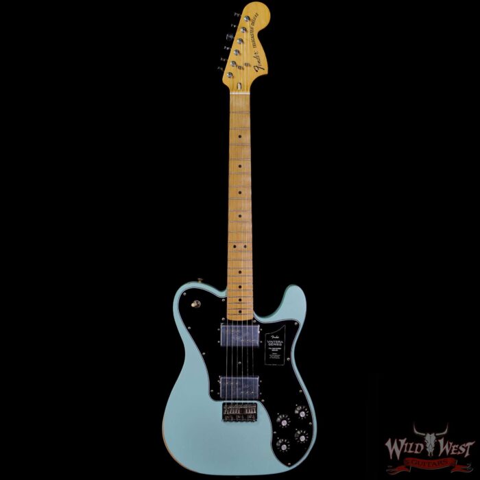 Fender Vintera Road Worn ‘70s Telecaster Deluxe Maple Fingerboard Daphne Blue - Image 3