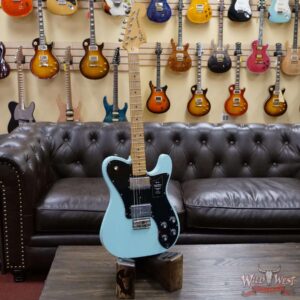 Fender Vintera Road Worn ‘70s Telecaster Deluxe Maple Fingerboard Daphne Blue - Image 5