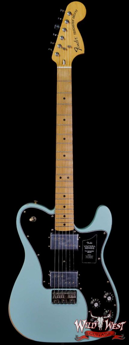 Fender Vintera Road Worn ‘70s Telecaster Deluxe Maple Fingerboard Daphne Blue