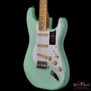 Fender Vintera Road Worn ‘50s Stratocaster Maple Fingerboard Surf Green - Image 2