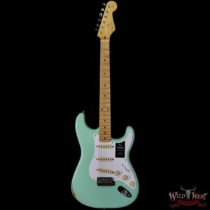 Fender Vintera Road Worn ‘50s Stratocaster Maple Fingerboard Surf Green - Image 3