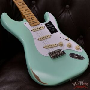 Fender Vintera Road Worn ‘50s Stratocaster Maple Fingerboard Surf Green - Image 6