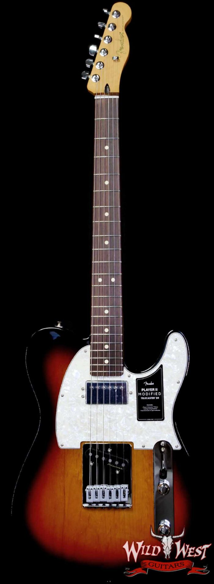 Fender Player II Modified Telecaster SH Rosewood Fingerboard 3 Tone Sunburst 8.60 LBS - Image 1
