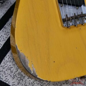 Fender Custom Shop 1951 Nocaster Ash Body Maple Neck Relic Faded Aged Nocaster Blonde 7.00 lbs - Image 11