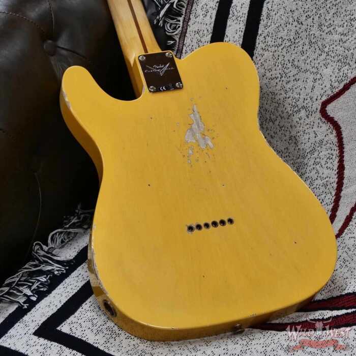 Fender Custom Shop 1951 Nocaster Ash Body Maple Neck Relic Faded Aged Nocaster Blonde 7.00 lbs - Image 15