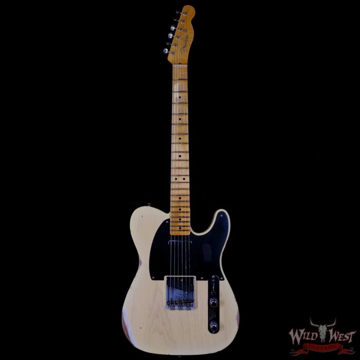 Fender Custom Shop 1951 Nocaster Ash Body Maple Neck Relic Faded Aged Nocaster Blonde 7.05 lbs - Image 3