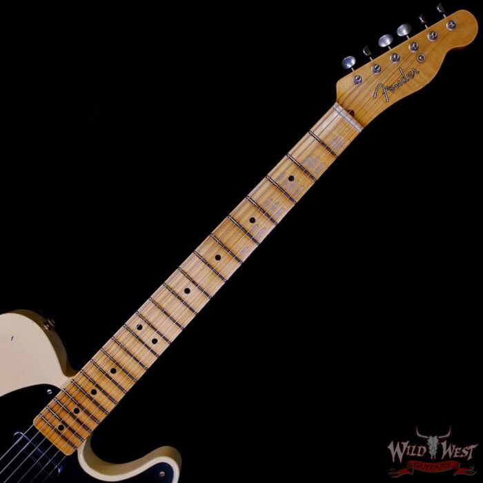 Fender Custom Shop 1951 Nocaster Ash Body Maple Neck Relic Faded Aged Nocaster Blonde 7.05 lbs - Image 4