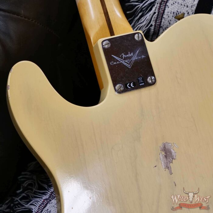 Fender Custom Shop 1951 Nocaster Ash Body Maple Neck Relic Faded Aged Nocaster Blonde 7.05 lbs - Image 13