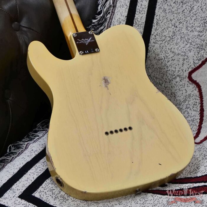 Fender Custom Shop 1951 Nocaster Ash Body Maple Neck Relic Faded Aged Nocaster Blonde 7.05 lbs - Image 14