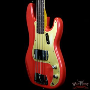Fender Custom Shop 1959 Precision Bass Journeyman Relic AAA Rosewood Slab Board Hand-wound PU Fiesta Red - Image 2