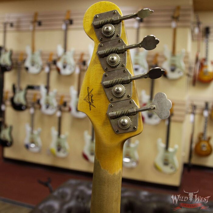 Fender Custom Shop 1959 Precision Bass Journeyman Relic AAA Rosewood Slab Board Hand-wound PU Fiesta Red - Image 8