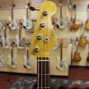 Fender Custom Shop 1959 Precision Bass Journeyman Relic AAA Rosewood Slab Board Hand-wound PU Fiesta Red - Image 6