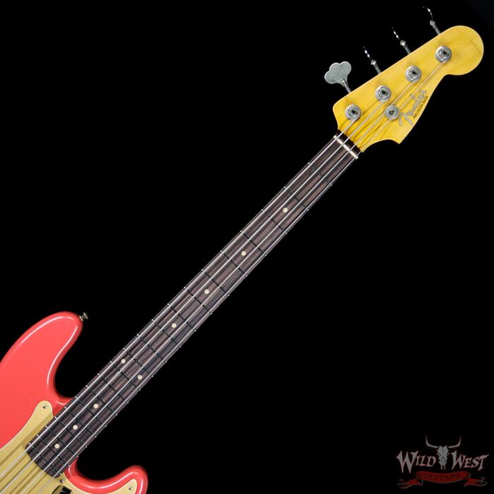 Fender Custom Shop 1959 Precision Bass Journeyman Relic AAA Rosewood Slab Board Hand-wound PU Fiesta Red - Image 7