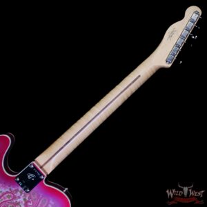 Fender Custom Shop 1968 Thinline Telecaster Dual P90 Maple Neck NOS Pink Paisley 7.25 LBS - Image 5