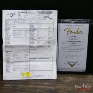 Fender Custom Shop 1968 Thinline Telecaster Dual P90 Maple Neck NOS Pink Paisley 7.25 LBS - Image 12