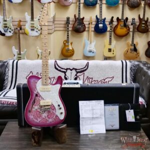 Fender Custom Shop 1968 Thinline Telecaster Dual P90 Maple Neck NOS Pink Paisley 7.25 LBS - Image 6