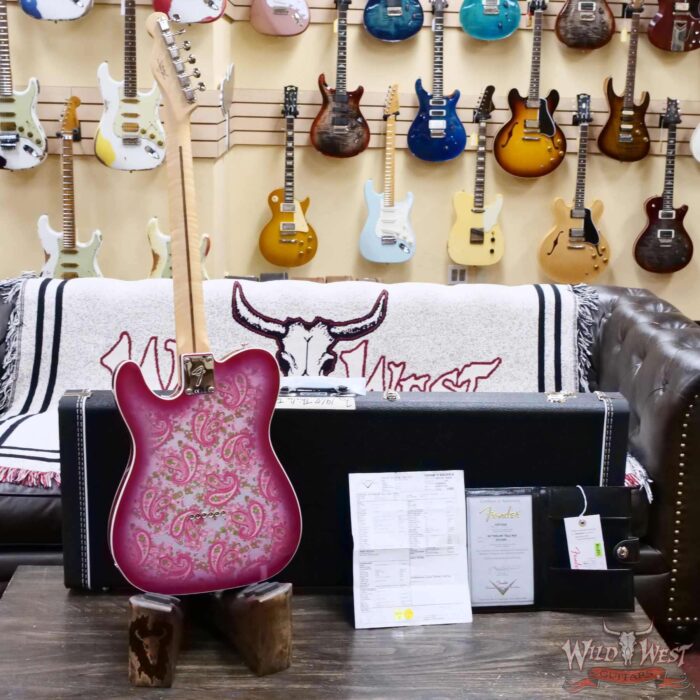 Fender Custom Shop 1968 Thinline Telecaster Dual P90 Maple Neck NOS Pink Paisley 7.25 LBS - Image 9
