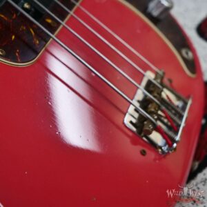 Fender Custom Shop Pino Palladino Signature Precision Bass Rosewood Fingerboard Relic Fiesta Red over Desert Sand 8.45 LBS - Image 9