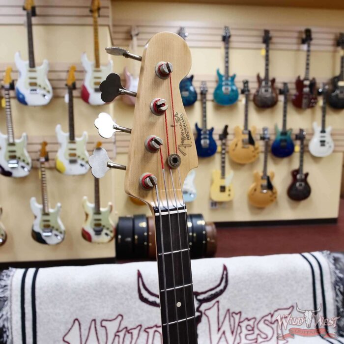 Fender Custom Shop Pino Palladino Signature Precision Bass Rosewood Fingerboard Relic Fiesta Red over Desert Sand 8.45 LBS - Image 7