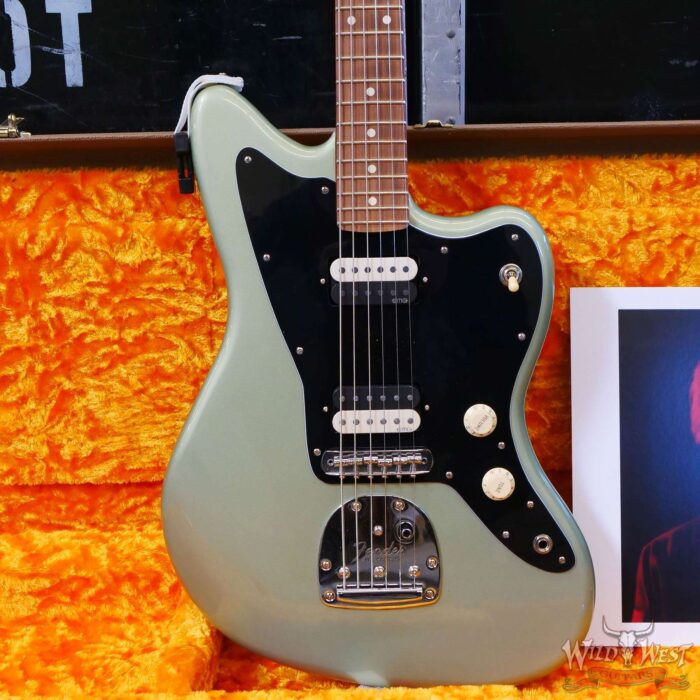 Jim Root Collection Custom Modified 2018 Fender Player Jazzmaster Sage Green Metallic - Image 8