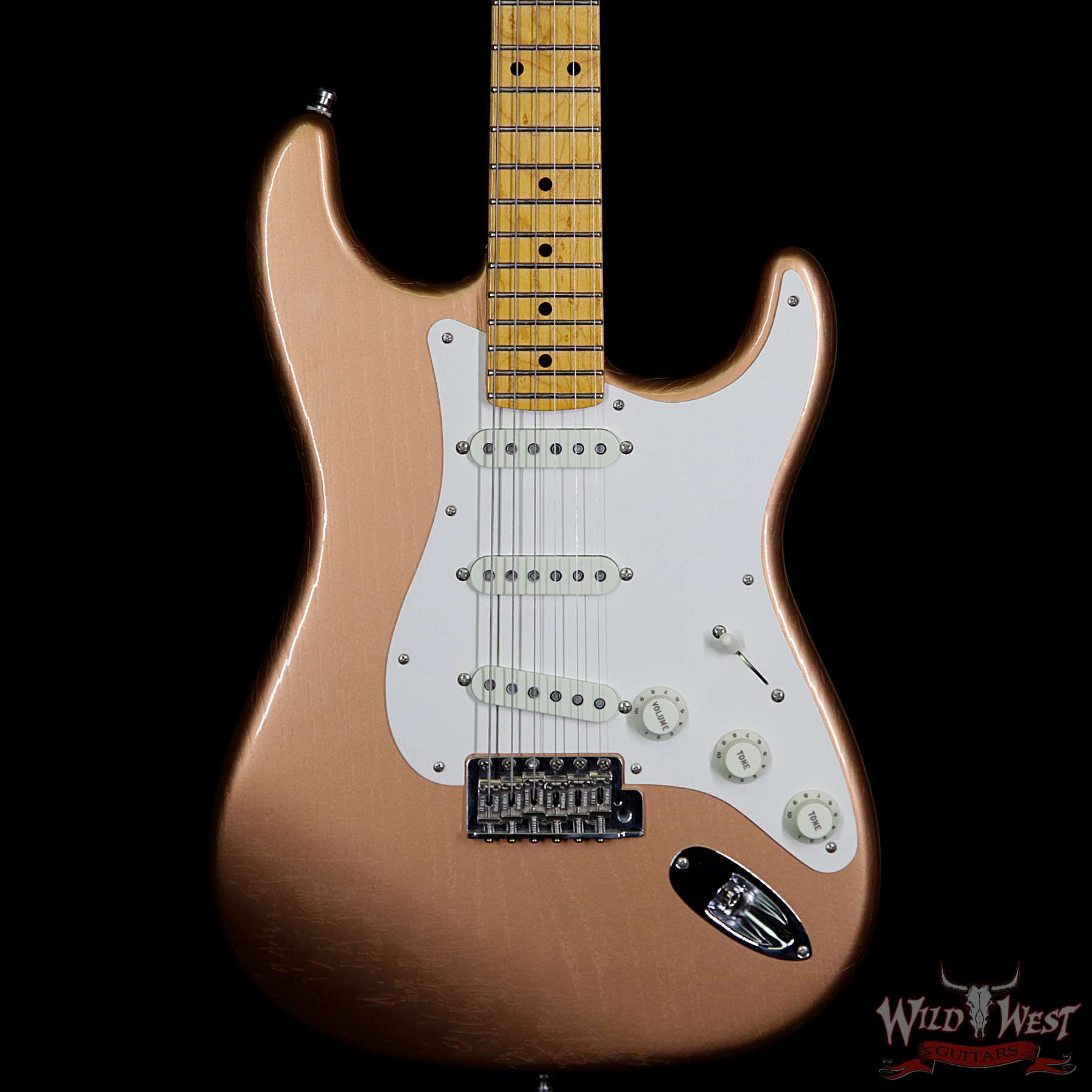 fender-postmodern-strat-lcc-copper-xn1408-bbf__wwg.jpg Fender Custom Shop Postmodern Stratocaster Lush Closet Classic Birdseye Maple Neck Faded Copper - Image 3