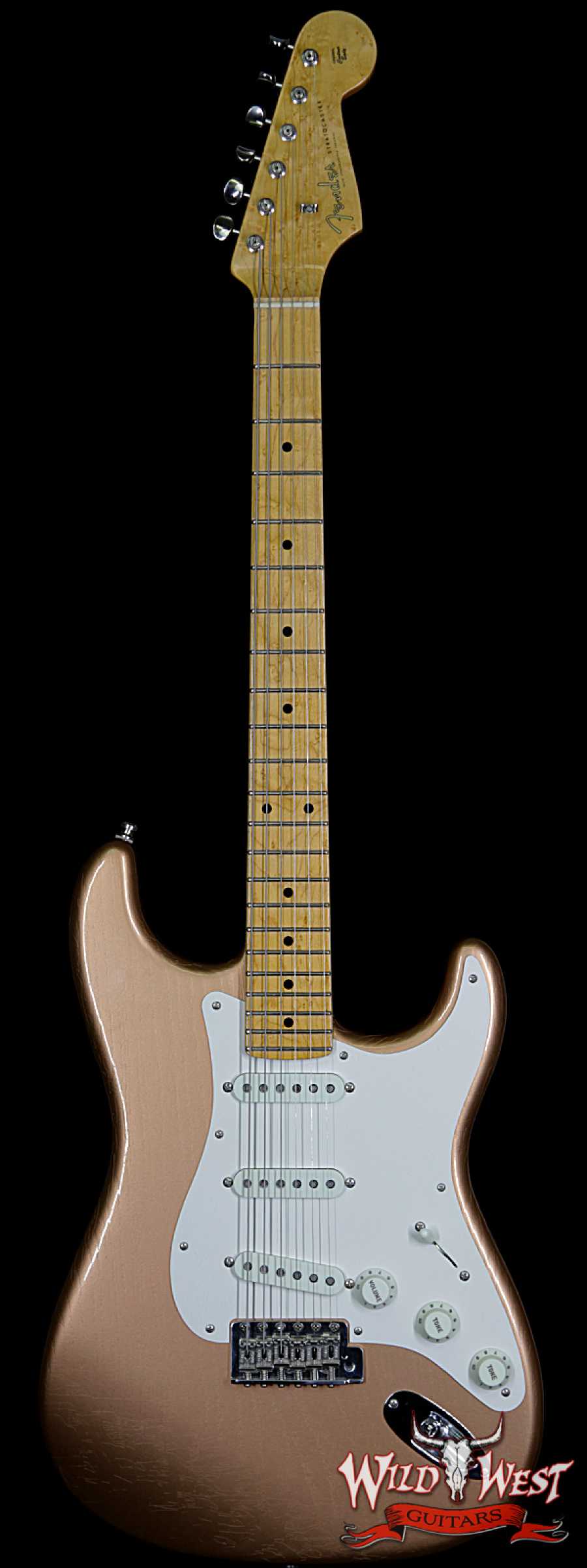 fender-postmodern-strat-lcc-copper-xn1408-main__wwg_large.jpg Fender Custom Shop Postmodern Stratocaster Lush Closet Classic Birdseye Maple Neck Faded Copper - Image 1
