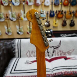 Fender Custom Shop 1962 Stratocaster Hand-Wound Pickups AAA Dark Rosewood Slab Board Relic Fiesta Red 7.70 LBS - Image 9