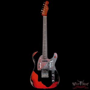 Fender Custom Shop Levi Perry Masterbuilt Custom Fuzz Brain ‘67 Telecaster Heavy Relic Aged Black with Hand Painted Artworks 7.00 LBS - Image 3