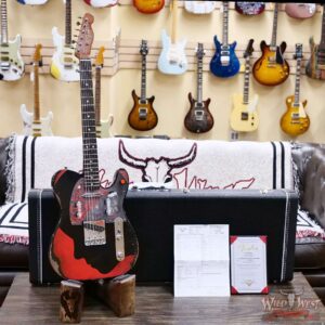 Fender Custom Shop Levi Perry Masterbuilt Custom Fuzz Brain ‘67 Telecaster Heavy Relic Aged Black with Hand Painted Artworks 7.00 LBS - Image 6