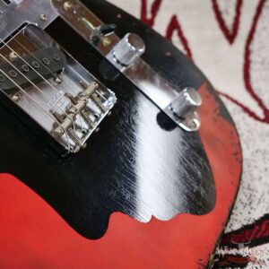 Fender Custom Shop Levi Perry Masterbuilt Custom Fuzz Brain ‘67 Telecaster Heavy Relic Aged Black with Hand Painted Artworks 7.00 LBS - Image 9
