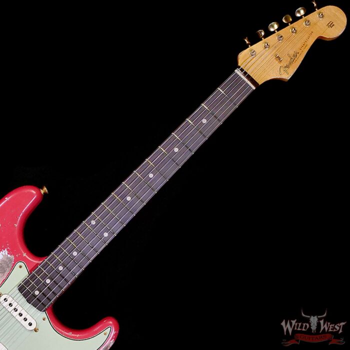 Fender Custom Shop Wild West Guitars 25th Anniversary 1960 Stratocaster Madagascar Rosewood Fretboard Heavy Relic Fiesta Red 7.65 LBS - Image 4