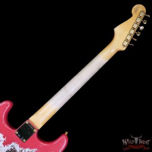 Fender Custom Shop Wild West Guitars 25th Anniversary 1960 Stratocaster Madagascar Rosewood Fretboard Heavy Relic Fiesta Red 7.65 LBS - Image 5